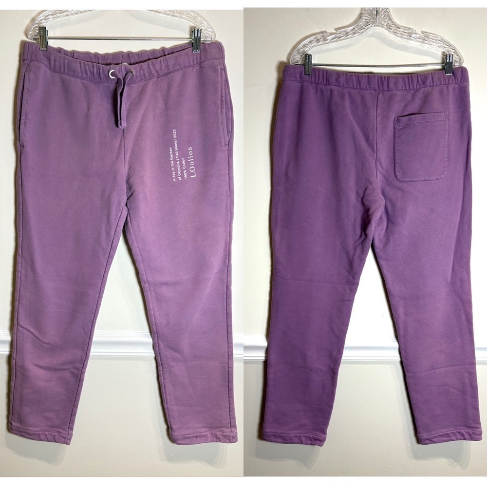 LOOLIOS HEPHAESTUS SWEATPANTS Men’s Drawstring Purple Large - Picture 2 of 8